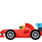 Racing Car emoji on Facebook